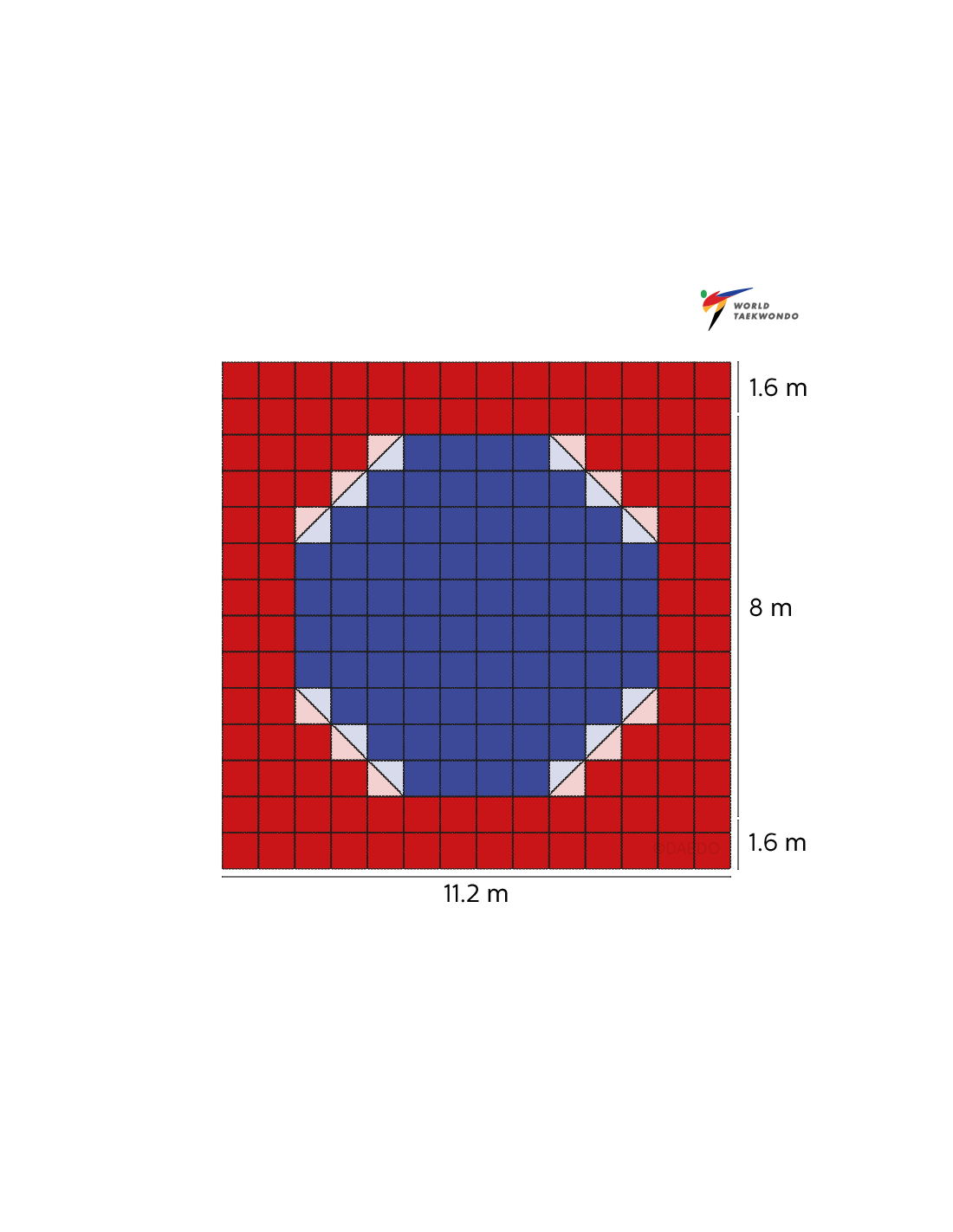 WT 80x80x2.4cm Tatami- Crvena*++*WT 80x80x2.4cm Tatami